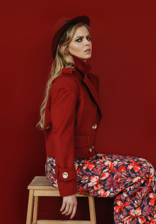 BIKER JACKET CHERRY