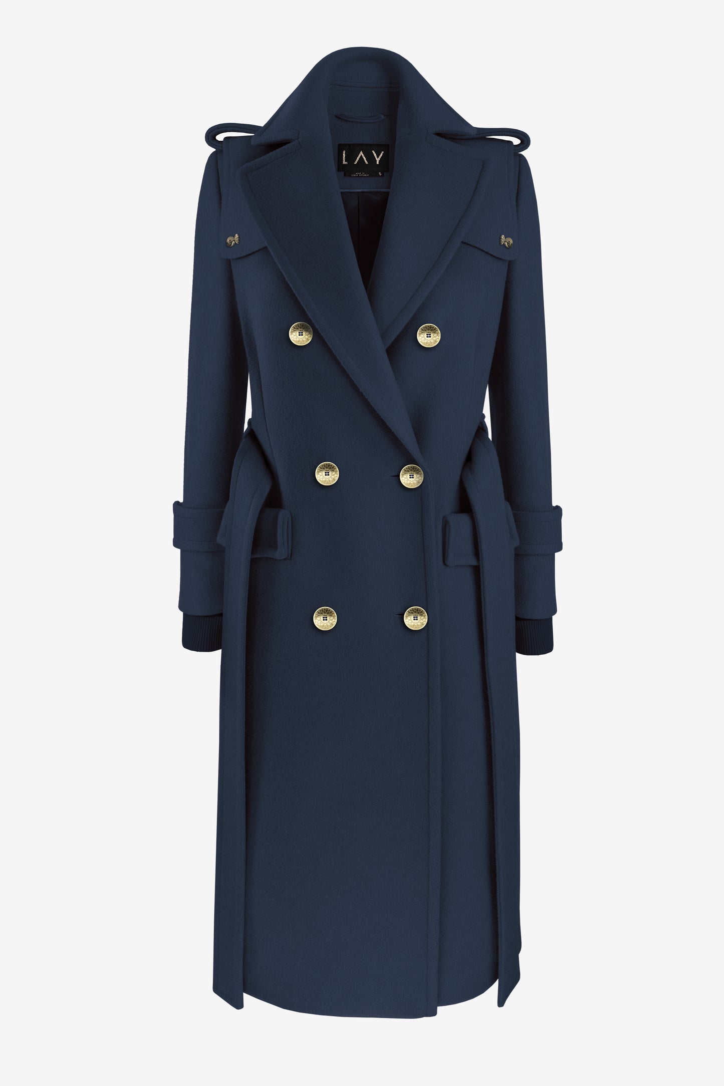 WOOL TRENCH LAZURITE