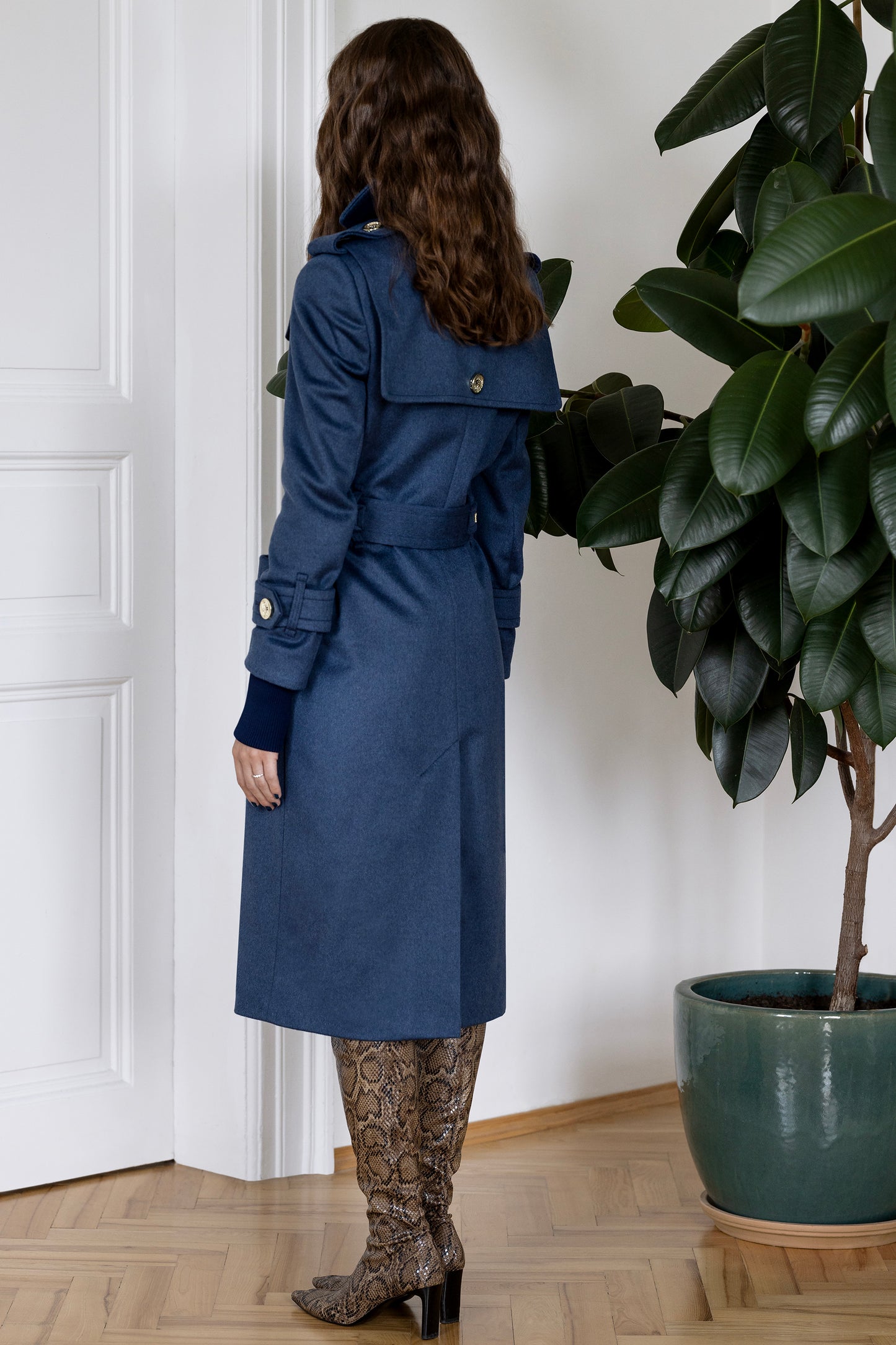 WOOL TRENCH LAZURITE