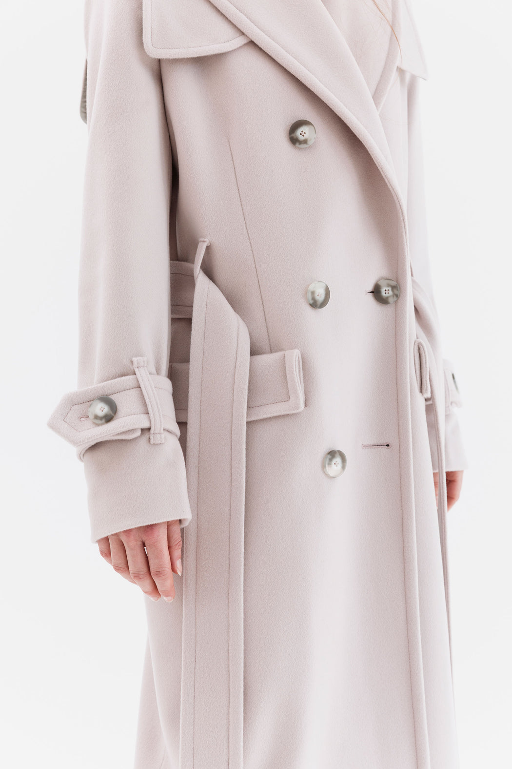 ARCTIC ROSE WOOL TRENCH 22
